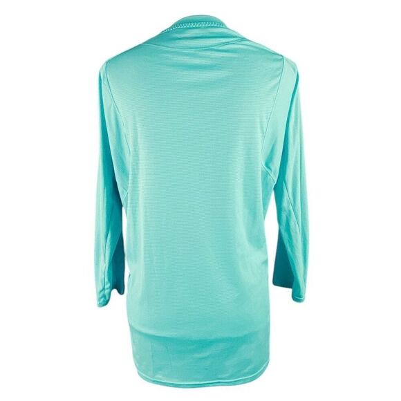 Hoka One One Womens Blue Grid Long Sleeve Performance T Shirt Medium - Picture 5 of 6